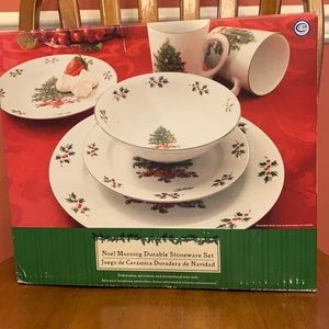 16 piece Christmas Stoneware